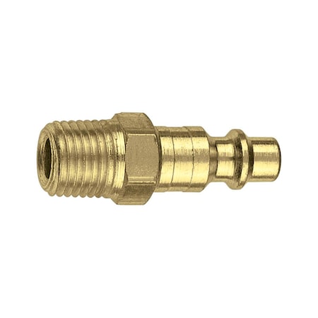 Pinpoint 0.25 in. Amflo MNPT-IM Plug Brass, Assorted, 10PK PI150800